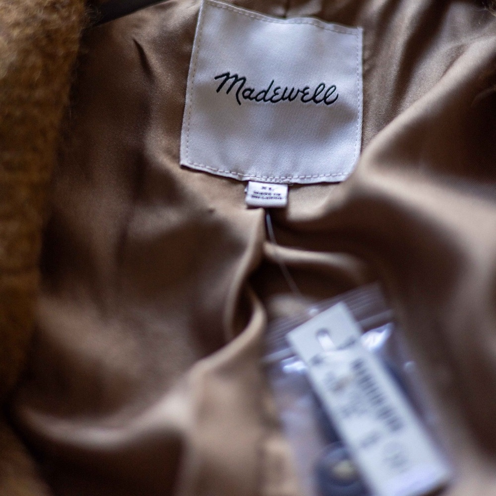 NWT Madewell • the larsen blazer in bouclé wool blend size XL